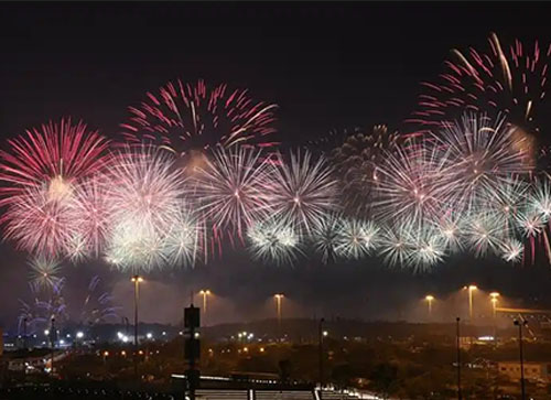 尼勒克县焰火晚会